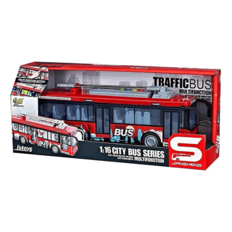 Colectivo Bus Micro Con Luz Sonido Friccion Js121