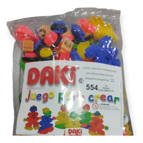Daki Juego Para Crear Cabezas, Ruedas, Animales 92 Pieza