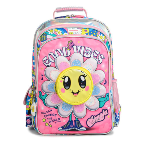Mochila Chimola Espalda 16' Pulgadas Flower Power Bt88
