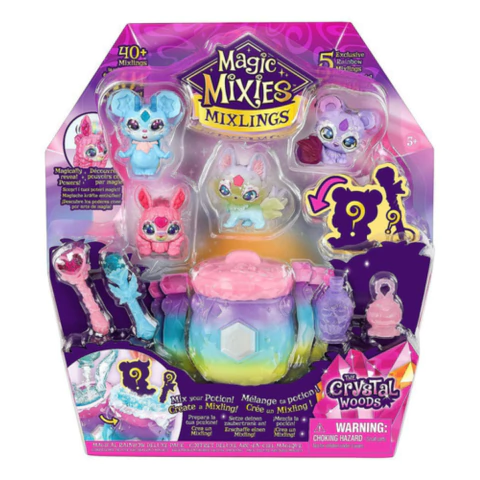 Magic Mixies Mixlings Caldero Magico Pack X5 Crystal Woods