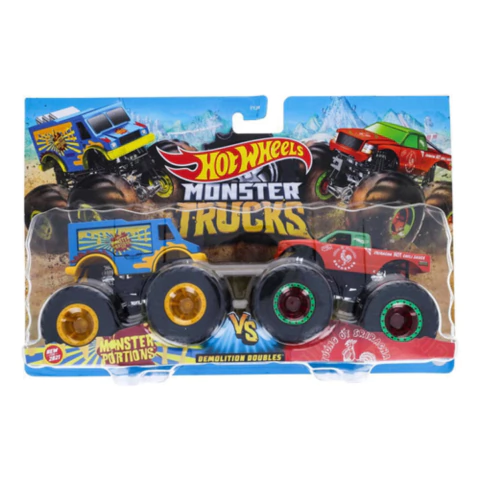 Hot Wheels Monster Trucks Monster Portions Vs Sriracha Lanus