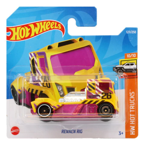 Vehículo Hot Wheels Rennen Rig Hw Hot Trucks Hcx55 Mattel