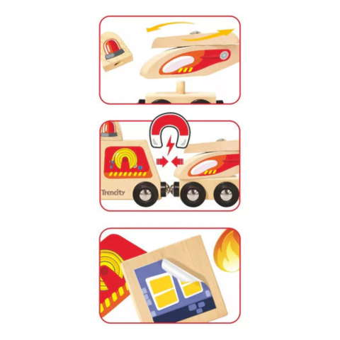 Trencity Rescue Team Bloques Y Vehiculos Imantados 14 Pcs en internet