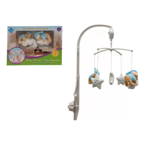 Cunero Movil Musical Osito Dormilón El Duende Azul 7833 - comprar online