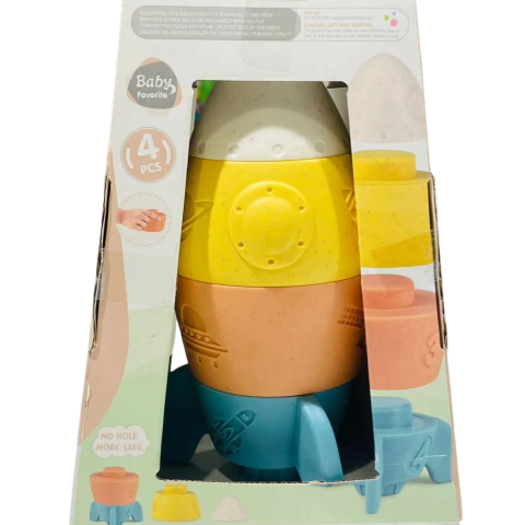 Baby Favorite Super Cohete de Colores Apilable 4Pz ZY1806945
