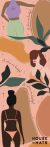 Be Yourself Peach by Aline Grados Yoga Mat - 4.5mm