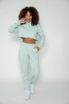 Calça Moletom - Menta - Mia Brand