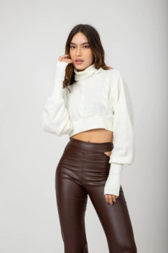 Cropped Tricot Daisy - Off White