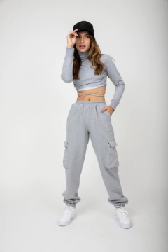 Calça Nola - Cinza Mescla - comprar online