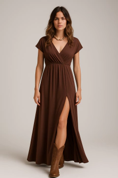 Vestido Suri - Marrom - comprar online