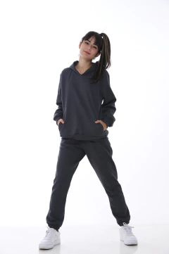 Calça Moletom Luwi - Chumbo - comprar online