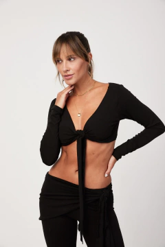 Cropped Pamela - Preto - comprar online