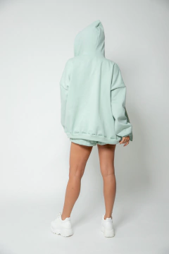 Imagem do Moletom Oversized Ziper - Menta