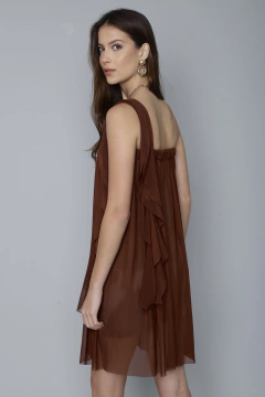 Vestido Mariana Curto - Marrom - comprar online