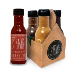 2 Mostardas + Relish de Pepino e Barbecue
