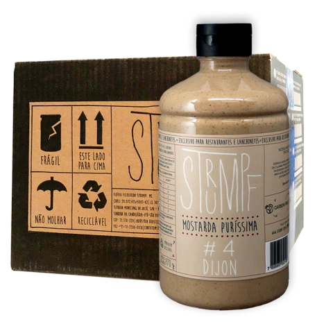 Mostarda #4 Dijon 1,120 Kg Garrafa Pet (Caixa C/ 6 Unidades)
