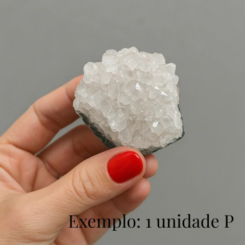 Drusa de Cristal ou Ametista Pedras Brutas Naturais Tamanhos Mini - DUENDE.LUZ