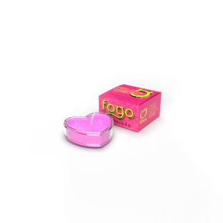 Vela Fogo da Paixão Com Glitter Aroma Chiclete