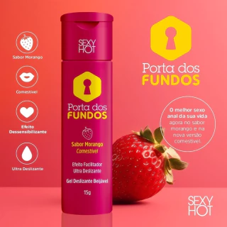 Porta dos Fundos Gel Dessensibilizante Para Sexo Anal Comestível