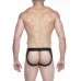 Cueca Jock Strap Arrastão Preto Premium SD004