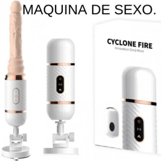 Mini Máquina Do Sexo Cyber Vai e Vem Cyclone Fire