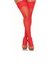 Meia Sensual 7/8 Renda Silicone Vermelha 8031 | Segredos Sex Shop | Imagem
