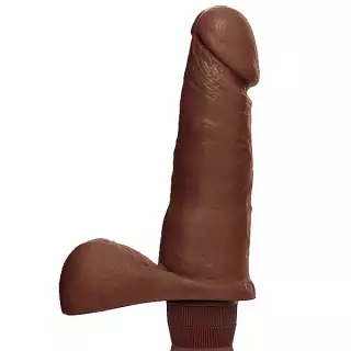 Pênis com Escroto e Vibrador 20x4,5cm ADAO20m