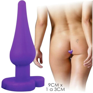 Plug Anal Cômico Delicia Prazeroso 10cm Roxo