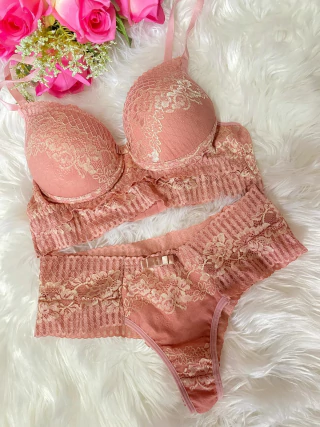 Conjunto Lingerie Sensual Com Bojo 1016