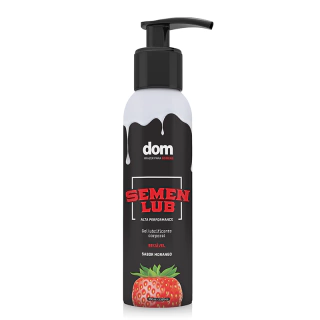 Lubrificante Íntimo Semen Lub Morango Gel Imita o Semen Humano