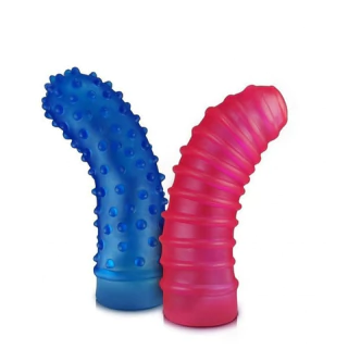 Conjunto Capa Dedo Saliência Estimulador Ponto G Massageador 193