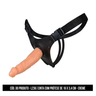 Pênis Realístico Cinta Peniana 16x3,4 L236
