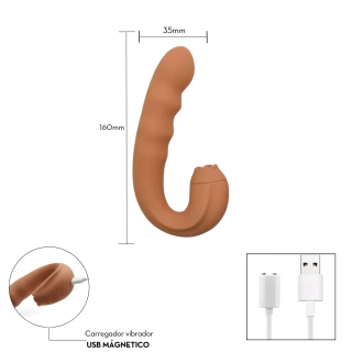 Vibrador Duplo Com 20 Modos De Estimulação ME220