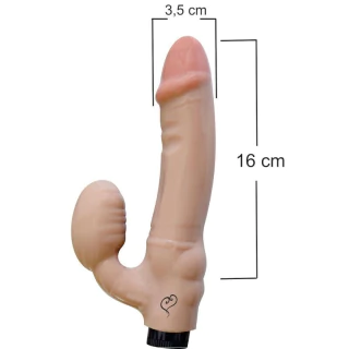 Vibrador Strapon Strapless Dildo Com Plug Pele