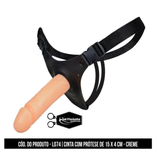 Pênis Realístico Cinta com Prótese de 15x4cm L074