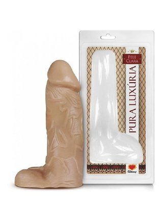 Pênis Realístico Com Escroto Sexy Fantasy 23,2x7,5 cm-Pele PA022