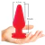 Plug Anal Cônico Delicia Prazeroso Soft Vermelho - comprar online