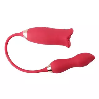 Vibrador De Luxo Com Formato De Boca Abre e Fecha USB