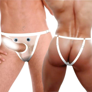 Cueca Destaque Strap On Divertida