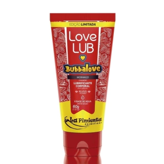Gel Lubrificante Íntimo Bubbalove Morango Love Lub 60g L460