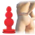 Plug Anal Bool Esferas Escalonada Prazerosa 10cm Vermelho na internet