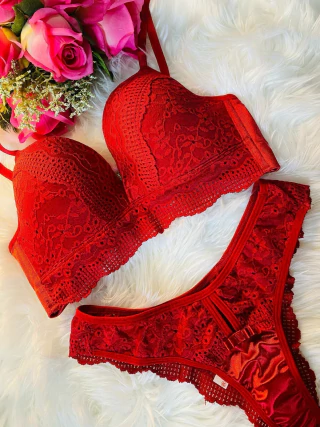 Lingerie Conjunto Com Bojo 1019