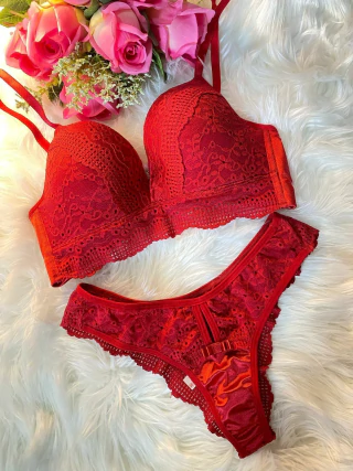 Lingerie Conjunto Com Bojo 1019