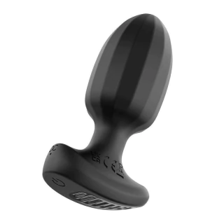 Plug Anal Vibrador Toque Aveludado Com Recarga Via USB