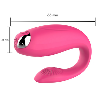 Vibrador de Casal Pink com Relevos 10 velocidades ME021