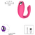Vibrador de Casal Pink com Relevos 10 velocidades ME021 | Imagem