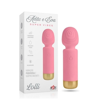 Vibrador Massageador Varinha Mágica Recarregável Super Vibes Lolli AEE002