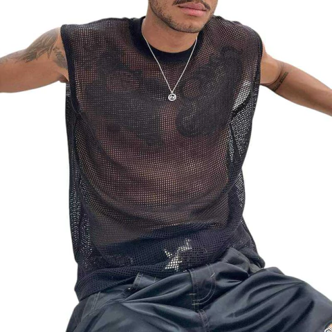 Remera Sin Mangas de Red - comprar online