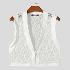 Crop Top White Lace - comprar online