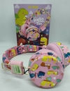 Auricular Bluetooth Inalambrico Infantil Diseño Dinosaurio Rosa